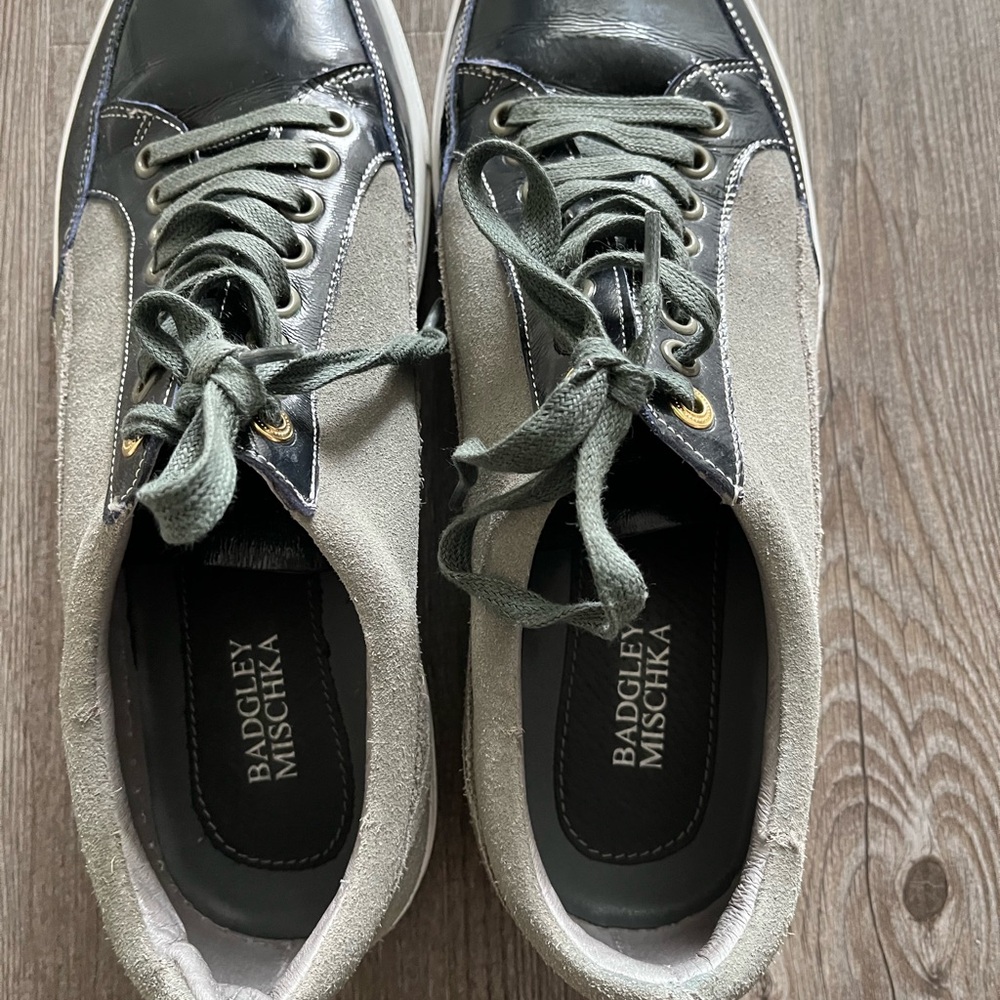 Badgley Mischka Stylish Gray Men's Sneakers Size 9.5 - Picture 3 of 8